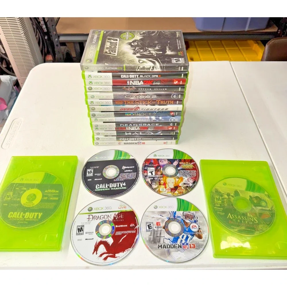 Xbox 360 Video Games Lot of Of 20 Tested Works